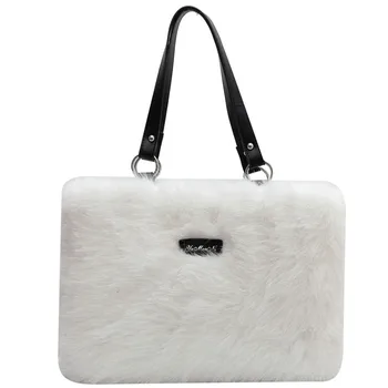 Sıcak yumuşak çanta kadınlar için 2022 kış pelüş çanta Yüksek kapasiteli tote çanta trend Moda Messenger omuzdan askili çanta bayan cüzdan