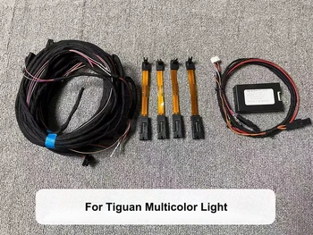 Tiguan için MK2 araba iç atmosfer ışıkları çok renkli ortam ışığı yükseltme