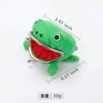 Toptan Anime Kurbağa bozuk para cüzdanı Anahtarlık Sevimli Karikatür Pazen cüzdan bulucu Sikke tutucu Cosplay peluş oyuncak Okul Ödül Hediye