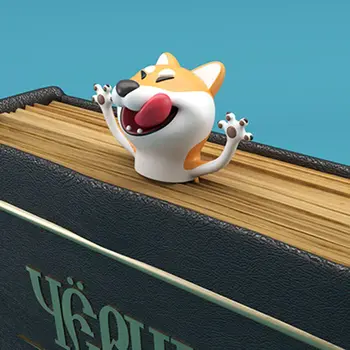 Yeni Panda Shiba Inu Komik Yaratıcı PVC Kitap İşaretleyiciler 3D Imleri Karikatür Hayvan Imi eal Ahtapot Okul Malzemeleri