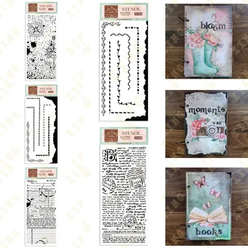 Yeni Pusula Kitap Sınırları posta kartı Katmanlı Şablonlar Boyama Dıy Karalama Defteri Boyama Kabartma Kağıt Kartı Albümü Zanaat Dekoratif