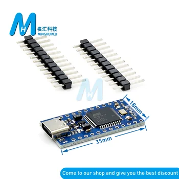 YENİ Pro Mikro ATmega32U4 5V 16MHz Değiştirin ATmega328 Arduino İçin Pro Mini 2 Satır Pin Başlığı Leonardo İçin Mini Usb Arayüzü