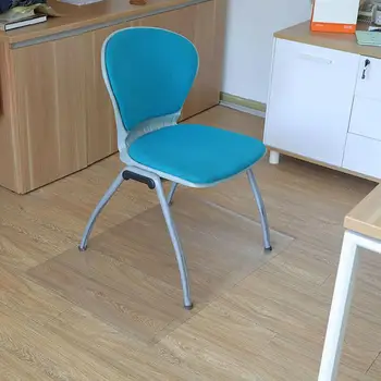 Yüksek Kaliteli Şeffaf Su Geçirmez Ahşap Zemin Koruma Mat PVC Kaymaz Halı Ofis bilgisayar sandalyesi Yastık Koruma Pedi