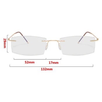 Çerçevesiz Ultra hafif okuma gözlüğü Anti-mavi ışık Gözlük Anti-yorgunluk Cep Telefonu Bilgisayar Gözlük Diyoptri + 1.0 ila + 4.0