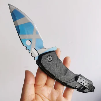 Çok Keskin Katlanır Bıçak 420 çelik renk bıçak Çakı Taktik av bıçağı alüminyum sap EDC Aracı