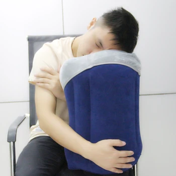 Şişme seyahat uyku tulumu taşınabilir yastık rahat yumuşak yastık erkekler ve kadınlar açık uçak uçuş tren kolay uyku