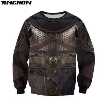 Şövalyeleri Zırh 3D Tüm Baskılı Hoodie Erkekler İçin/Kadın Harajuku Moda kapüşonlu Sweatshirt Cosplay Rahat Ceket Kazak WS104